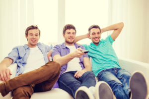 three gay men remote dollar photo