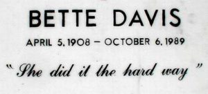 bette davis tombstone